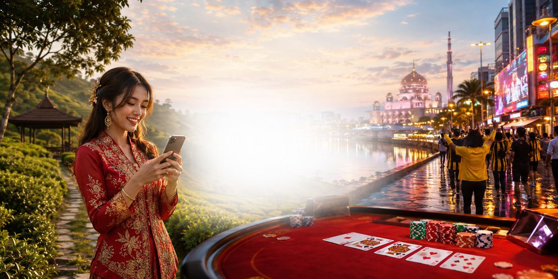 Meja baccarat dalam kasino Putrajaya yang bergaya dan eksklusif